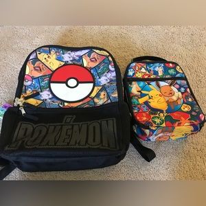 Pokemon backpack & lunch box
